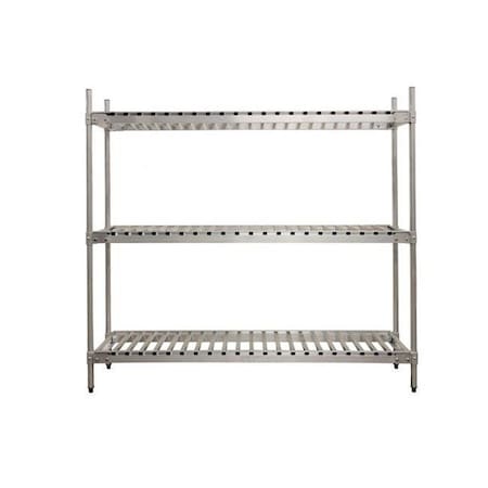 Prairie View Industries Prairie View KR2078.560-3 3 Tier Keg Shelving Aluminum Units; 20 x 63.75 in. KR2078560-3